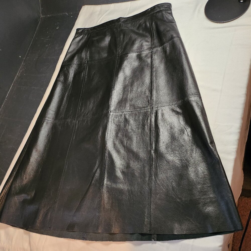 Black Leather Skirt